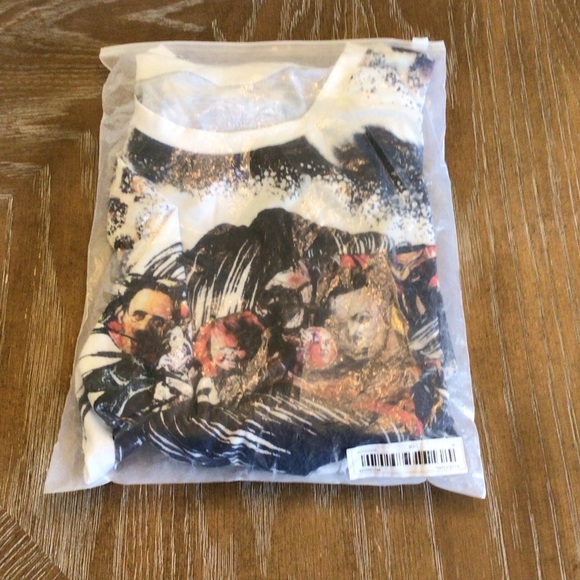 Womens Leopard Graphic Print Halloween Movie Killers Messy Bun Tee XXL - Picture 8 of 10